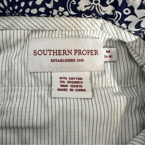 Southern Proper boys blue and white shorts. Size M(8-10) - Picture 5 of 5